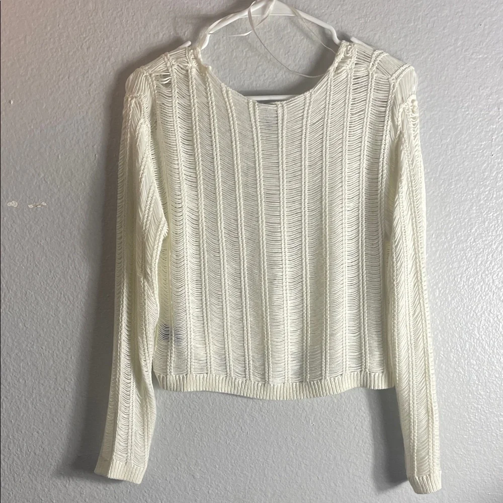 Windsor Ivory Ribbed Knit Top - Picture 4 of 5